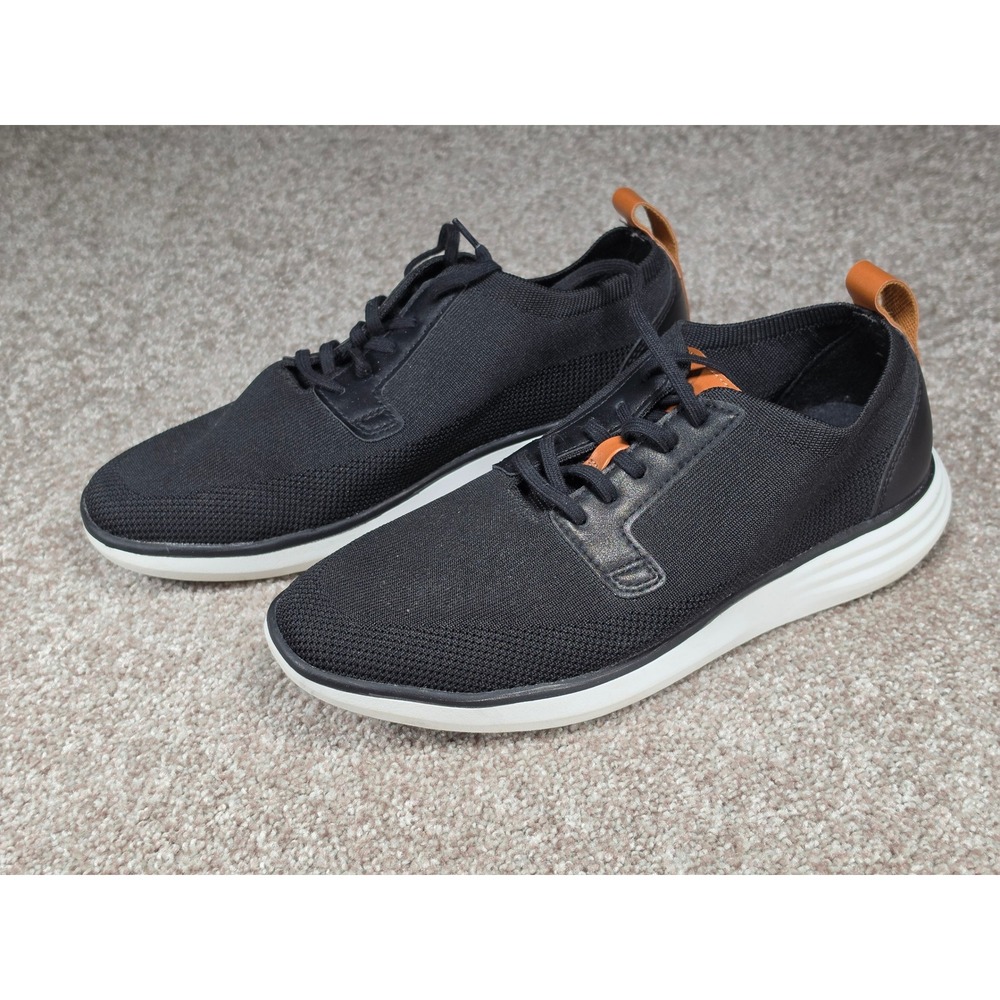 Goodfellow & Co Mens Knit Sneakers Black Tan Low Top Casual Shoes Size 7